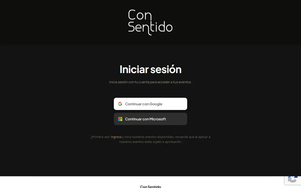 Captura do site Conversemos Con Sentido